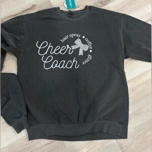 NWT Comfort Colors ‘Cheer Coach’ Crewneck